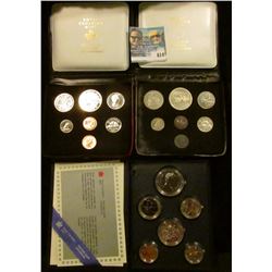 1986 CANADIAN PROOF SET, 1974 CANADIAN COIN SET, AND 1972 CANADIAN MINT SET