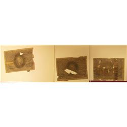 THREE VINTAGE  CIVIL WAR ERA POSTAL FRACTIONAL NOTES