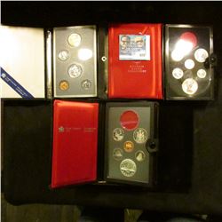 1991 PROOF CANADIAN COIN SET, 1976 DOUBLE DOLLAR PROOF SET MISSING THE SILVER DOLLAR, AND 1982 CANAD
