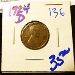 1924-D SEMI KEY DATE WHEAT CENT