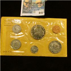1968 LIBRIA PROOF SET MINTED AT THE UNITED STATES.  THIS IS ONE OF ONLY 14,396 SETS MADE THAT YEAR. 