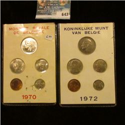 TWO BELGIUM COIN SETS