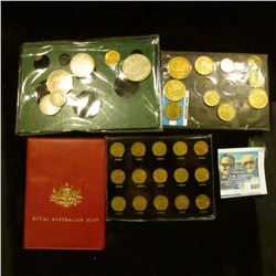 MEXICAN ONE CENTAVO SET FROM 1950-1964, COINS OF MEXICO COIN SET, ARGENTINA COIN SET, AND AUSTRALIA 