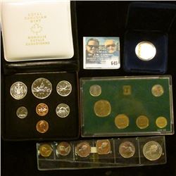 1975 CANADIAN COIN SET, ISRAELI COIN SET, BAHAMAS COIN SET,  AND PROOF 1987 CANADIAN DOLLAR
