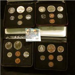 1985 CANADIAN PROOF SET, 1974 CANADIAN COIN SET, 1976 CANADIAN COIN SET, 1977 CANADIAN COIN SET, AND