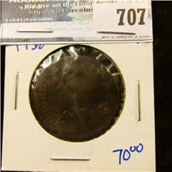 1738 BRITISH HALF CENT KM NUMBER-566