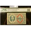 Image 1 : ONE DOLLAR MILITARY PAYMENT CERTIFICATE SERIES 611 FIRST PRINTING GRADED CHOICE VERY FINE BY PMG