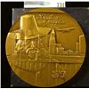 Image 2 : THREE INCH BRONZE MEDAL CELEBRATING BOSTON'S JUBILEE.  ON THE MEDAL IS THE CITYSCAPE WITH A JET TAKI