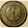Image 2 : 1936-A SILVER 5 MARK COIN FROM GERMANY