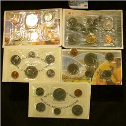 1971, 1972, 1984, 1986, AND 1989 CANADIAN MINT SET