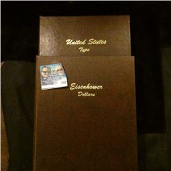 EINSENHOWER COIN BOOK AND DANSCO UBITED STATES TYPE SET COIN BOOK