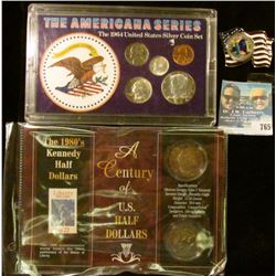 THE 1980'S KENNEDY HALF DOLLARS SET, COLORIZED NEW YORK STATE QUARTER, AND THE AMERICAN SERIES COIN 