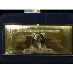 2001 SILVER CERTIFICATE SILVER PLATED BY THE NATIONAL COLLECTER'S MINT