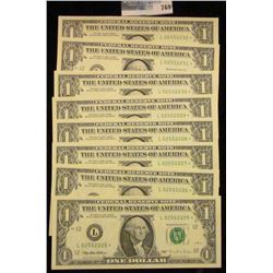 8 CRISP AND CONSECUTIVE ONE DOLLAR STAR NOTES SERIES 1995