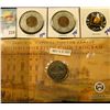 Image 1 : TWO ENCASED GOOD LUCK PENNY TOKENS/ ADVERTISING PIECES, PINBACK WITH LENIN ON IT, AND 2001 CAPITAL V
