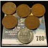 Image 2 : 5 1909-VDB WHEAT CENTS AND 1943 WORLD WAR 2 STEEL CENT