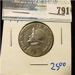 PANAMA SILVER 1/4 BALBOA COIN