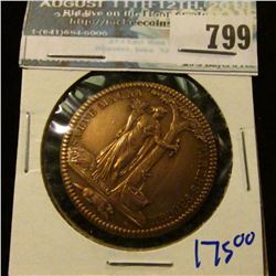 Castorland French Silver Restrike (Argen)Medal- Franco Americana Colonia