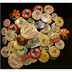 (50) Miscellaneous Pin-backs, many Elks Lodge related.
