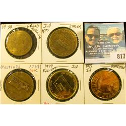 (5) Different Iowa Centennial Medals, includes: Elliot, Hastings, Garner, Grand Junction, & Humeston