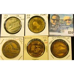 (5) Different Iowa Centennial Medals, includes: Shenandoah, Lenox, Lynnville, Sac County, & Stuart, 