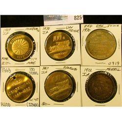 (5) Different Iowa Centennial Medals, includes: Minburn, Van Meter, Rudd, Ridgeway, Red Oak, & Merri