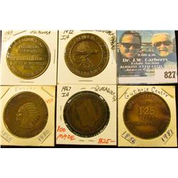 (5) Different Iowa Quasquicentennial Medals, includes: Guthrie Center, Quasqueton, Denver, Independe