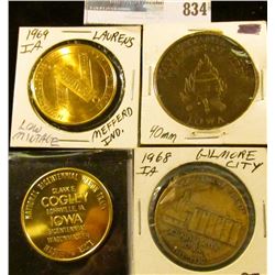 "Mefferd Industries Inc…Laurens, Iowa, U.S.A." low mintage brass medal, BU; National Bicentennial Wa