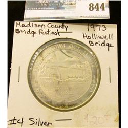 "1880 Bridge Festival Oct. 13-14, 1973 Holliwell Bridge" No. 4 Sterling Silver. Madison County Cover
