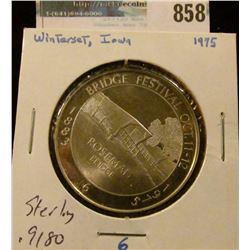  1883 Bridge Festival Oct. 11-12, 1975  No. 6 Sterling Silver.  Roseman Bridge  Madison County Cover