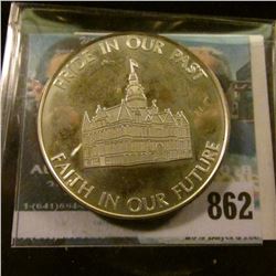  Adel, Iowa/1847/125th/1972/Quasquicentennial ,  Pride In Our Past/Faith in our Future , Serial # 17