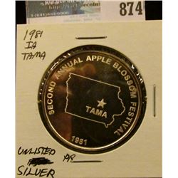  Tama Apple Blossom Festival/Tama, Iowa ,  Second Annual Apple Blossom Festival/Tama/1981 , Proof, U