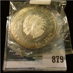 "Kanawha Diamond Jubilee/1899-1974", "75th Jubilee Celebration/Kanawha/July 5, 6, 1974", Gem BU, .99