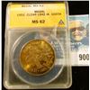 Image 1 : 1951 Clear Lake IA 100th Medal, ANACS slabbed MS 62.