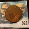 Image 1 : 922 _ "Damascus Chapter No.97 R.A.M. Stuart, Iowa/Chartered Sept.13, 1882/One Penny"