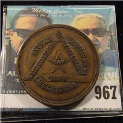 967 _ "Cyprus Chapter No.99/Institued Apr.5./Chartered Sep.13/RAM/1882/Lake City, Iowa", "One/KSHTWS
