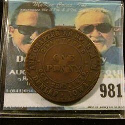 981 _ "Ark Chapter No.89 R.A.M./Chartered Oct. 22nd, 1879/One/Penny/Dunlap, Ia.", rev. "KSHTWSST", (