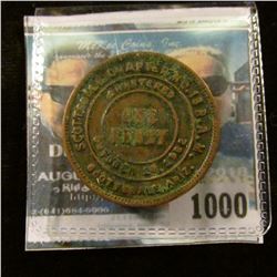1000 _ "Scottsdale Chapter No.18 R.A.M./Chartered October 23rd, 1962/Scottsdale, Ariz.", reverse "KS