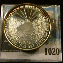 1020 _ "Tricentennial Exploration of Upper Mississippi River 300 Years/1673-1973", "Louis Jolliet-Ja