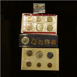 1036 _ 1965, 1967 U.S. Special Mint Sets, & 1968 Silver Mint Set in original holders as issued by th
