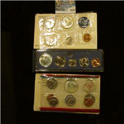 1037 _ 1965, 1967 U.S. Special Mint Sets, & 1968 Silver Mint Set in original holders as issued by th