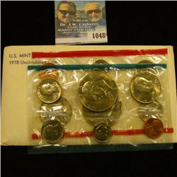 1048 _ 1978 P & D U.S. Mint Set in original government holder as issued. With Eisenhower Dollars.