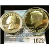 Image 1 : 1072 _ 1976 S Silver Proof Bicentennial Quarter & Half-Dollar. Both encapsulated.