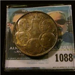 1088 _ 1863 1963 Greece Silver 30 Drachmae Commemorative Silver Coin with spectacular toning, MS 66.