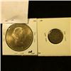Image 2 : 1090 _ 1905 Mexico Silver Ten Centavos, VF; & 1965 Great Britain Churchill Crown, Gem BU.