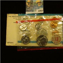 1093 _ 1972 U.S. Mint Set in original envelope as issued.