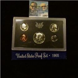 1095 _ 1968 S U.S. Silver Proof Set. Original as issued.