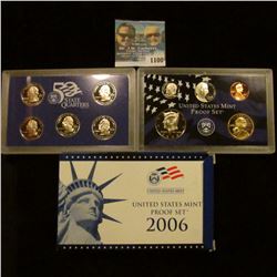 1100 _ 2006 S U.S. Proof Set. Original as issued. Includes Cent to Dollar with Quarter Set.