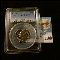 1108 _ 1977 S Jefferson Nickel, PCGS slabbed PR69DCAM NGC Price Guide $20