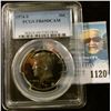Image 1 : 1120 _ 1974 S Kennedy Half Dollar PCGS slabbed PR69DCAM. NGC Price Guide $18.00.